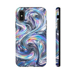 Chrome Metallic Swirl  Art Tough Phone Case