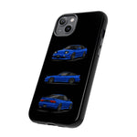 Blue 180SX JDM Sports Car Phone Case Tough Multi View