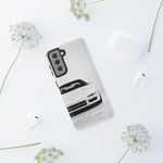 White NSX Phone Case, Retro 90s JDM Supercar Cover, Gift for Car Lovers