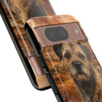 Border Terrier Earthy Watercolor Art Tough Phone Case