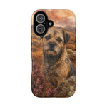 Border Terrier Earthy Watercolor Art Tough Phone Case