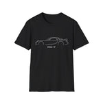 RX7 Sports Car Shirt | JDM Rotary Engine RX-7 Vintage Line Art Car Enthusiast T-Shirt