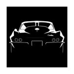 1963 Corvette Split Window Poster Classic Sting Ray Rear View Wall Art