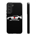 R34 Skyline Japanese Flag Race Car Phone Case | JDM GT-R Tough Cover