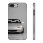 Silver Miata Phone Case, NA Roadster 90s JDM Cover, Gift for Guys