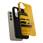 Yellow Skyline Phone Case, R34 GTR 90s JDM Legend Tough Cover for Men Gift