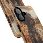 German Wirehaired Pointer Autumn Art Tough Phone Case