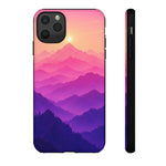 Pastel Mountain Haze Vaporwave Art Tough Phone Case