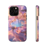 Floating Pool Deck Phone Case, Pastel Cloud 3D Render Cover
