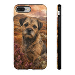 Border Terrier Earthy Watercolor Art Tough Phone Case