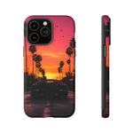 Matte Black Countach Sunset Tough Phone Case - Wedge Silhouette