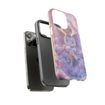 Cherub Cloud Throne Phone Case, Pastel Marble 3D Render Cover