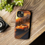 1969 C3 Corvette Phone Case, Orange Mountain Pass Motion Blur