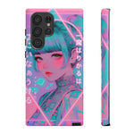 Neon Cyber Geisha phone case | Tough Case