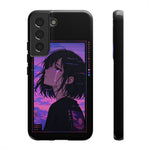 Melancholy Anime Girl Phone Case Vaporwave Tough Case
