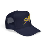 Soho Retro Trucker Hat Neon 80s Script Foam Snapback Vintage NYC Streetwear Synthwave Style