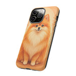 Pomeranian Tiny Fox Fluffy Art Tough Phone Case