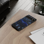 Skyline GT-R R34 Bayside Blue Tokyo Night Art Tough Phone Case