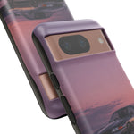 Sunset Skyline GT-R R32 phone case | car reflection, purple dusk
