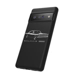 Vintage Galaxie 500 Phone Case | Classic Car Illustration, Black