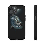 Tarpon Fishing Phone Case, Saltwater Portrait Black Cover, Gift