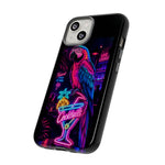 Neon Parrot Cocktails phone case | Tough Cases