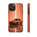 Orange 240Z Phone Case, Classic JDM Sports Car Racing Stripe Cover