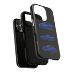 Blue 180SX JDM Sports Car Phone Case Tough Multi View