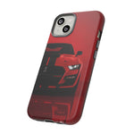 Red Mustang Art Phone Case, GT500 American Muscle Car Tough Cover