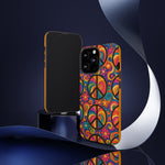 Peace Love Rainbow Spiral Art Tough Phone Case