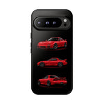 FD RX7 Phone Case Red, Three-View Vector Cover, JDM Gift
