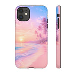 Pastel Beach Sunset Haze Vaporwave Art Tough Phone Case