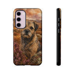 Border Terrier Earthy Watercolor Art Tough Phone Case