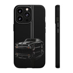 Nova SS Phone Case, Black 68 Muscle Car Silver Stripe Studio Cover