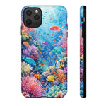 Underwater Coral Reef Phone Case | Colorful Tropical Fish Ocean Scene
