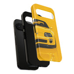 Yellow Supra Phone Case, MK4 90s JDM Legend Tough Protective Cover for Men