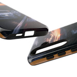 Skyline GT-R R34 White Nurburgring Speed Art Tough Phone Case