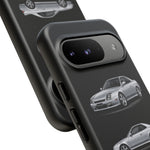 Silver Prelude Sports Coupe Tough Phone Case for JDM Fans