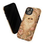 Persian Cat Floral Art Nouveau Tough Phone Case
