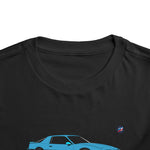 Toddler Firebird 3rd Gen Blue Car T-Shirt, Retro Graphic Tee