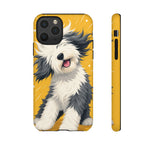 Sheepdog Hair Flip Phone Case Funny Dog Lover Gift