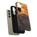 Sunset Skyline R32 on Pier phone case | Tough Covers
