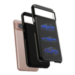 Blue 180SX JDM Sports Car Phone Case Tough Multi View