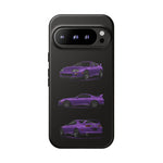 MK4 Supra Phone Case Purple, Three-View Vector Cover