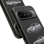 Silver Prelude Sports Coupe Tough Phone Case for JDM Fans