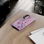 Pink Chrome Cherry Blossom Phone Case | Tough Cover