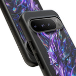 Holographic Wolf Phone Case, Fractured Prism Iridescent Cover