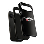 1970 Camaro Z28 White Silhouette Tough Phone Case Cover Gift