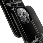 Nova SS Phone Case, Black 68 Muscle Car Silver Stripe Studio Cover