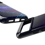 Retro Neon Mountains Phone Case | Vaporwave Galaxy Landscape